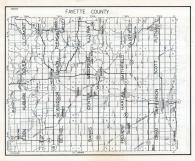 Fayette County Map, Iowa State Atlas 1930c